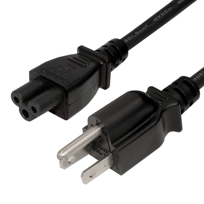 O UL aprovou a tomada dos EUA 3 Pin Black Computer Power Cord do cabo de alimentação C13 do IEC 320