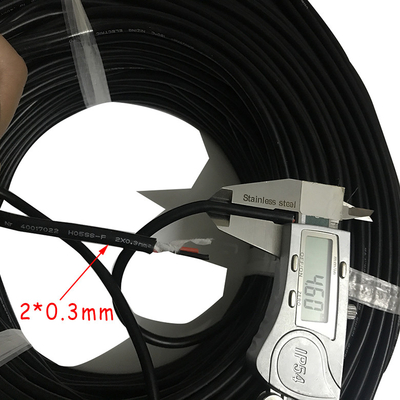 medidor flexível isolado de borracha do cabo 100 de 2x1mm/rolo para equipamentos eletrônicos