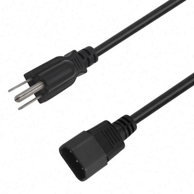 qualidade  3 Prong AC US Plug Power Cord 10A 13A 15A 125V for laptop desktop fábrica