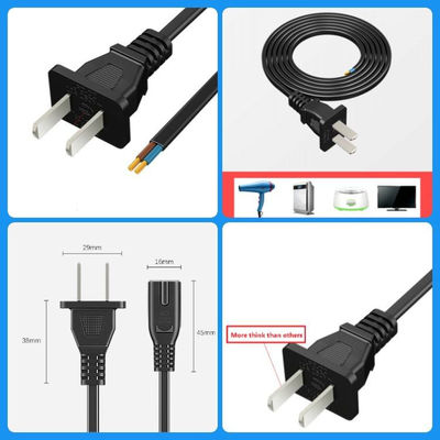 qualidade  2 Pin CCC Power Cord Electrical Two Core Plug For Audio Home Appliances fábrica