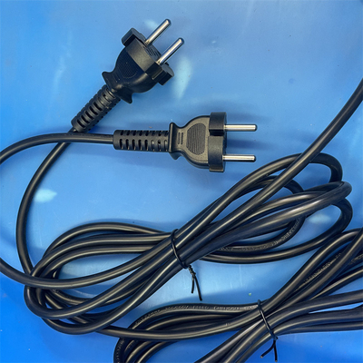 Tipo do VDE - cabo do cabo da ligação de 2 Pin Prong Clover Laptop Power para a ferramenta elétrica