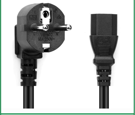 Tomada de CEE7/7 Schuko aos cabos de alimentação do VDE C15 do IEC 60320 para o aparelho eletrodoméstico
